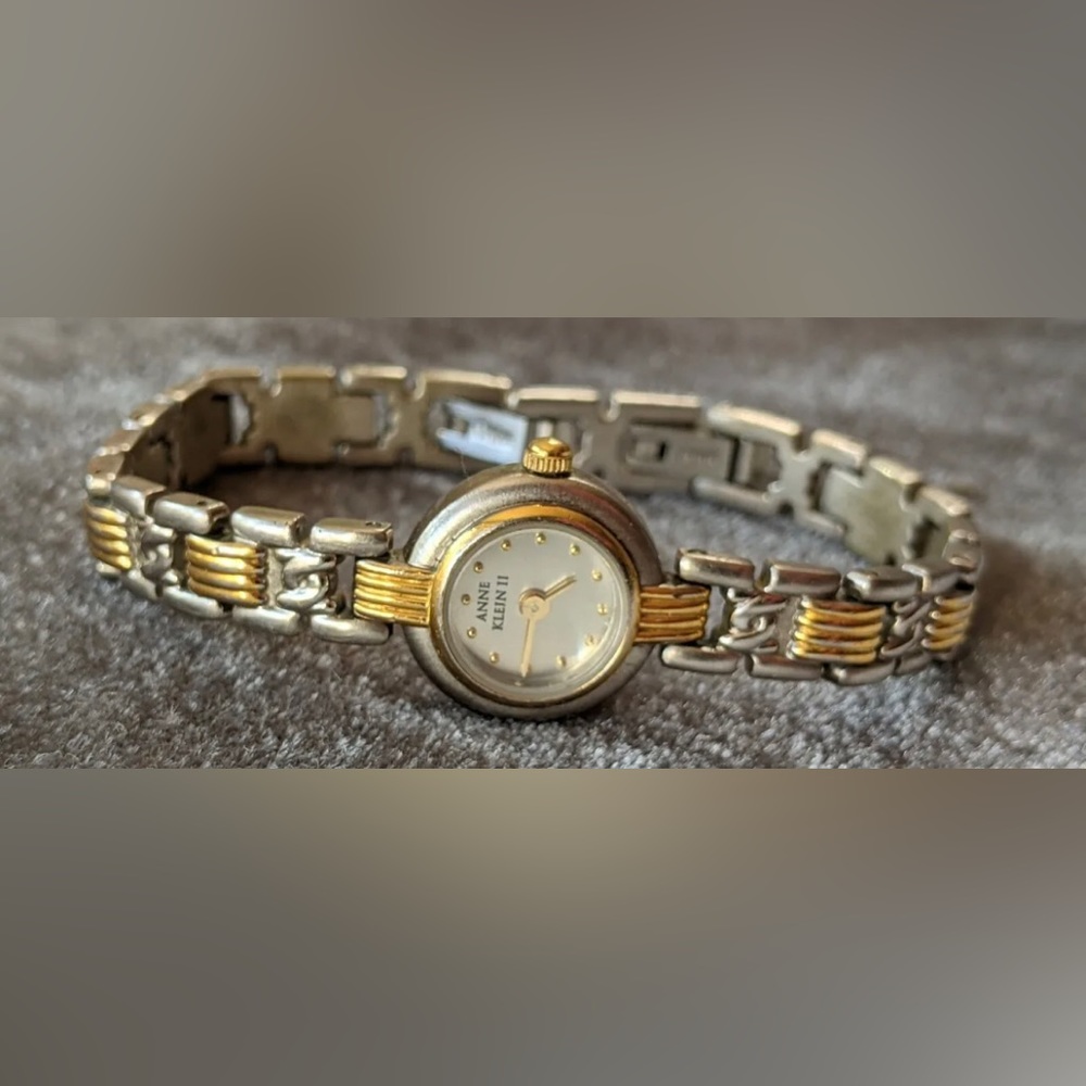 Anne Klein II YL60 10/4153 Women's Petite Two Tone Watch